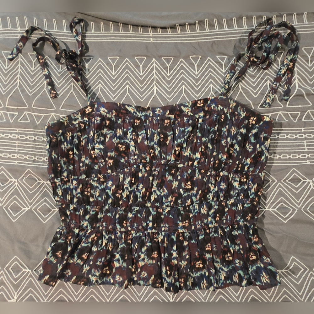 Ulla Johnson Nora Silk Top Spring Summer 2022 Collection Size 8